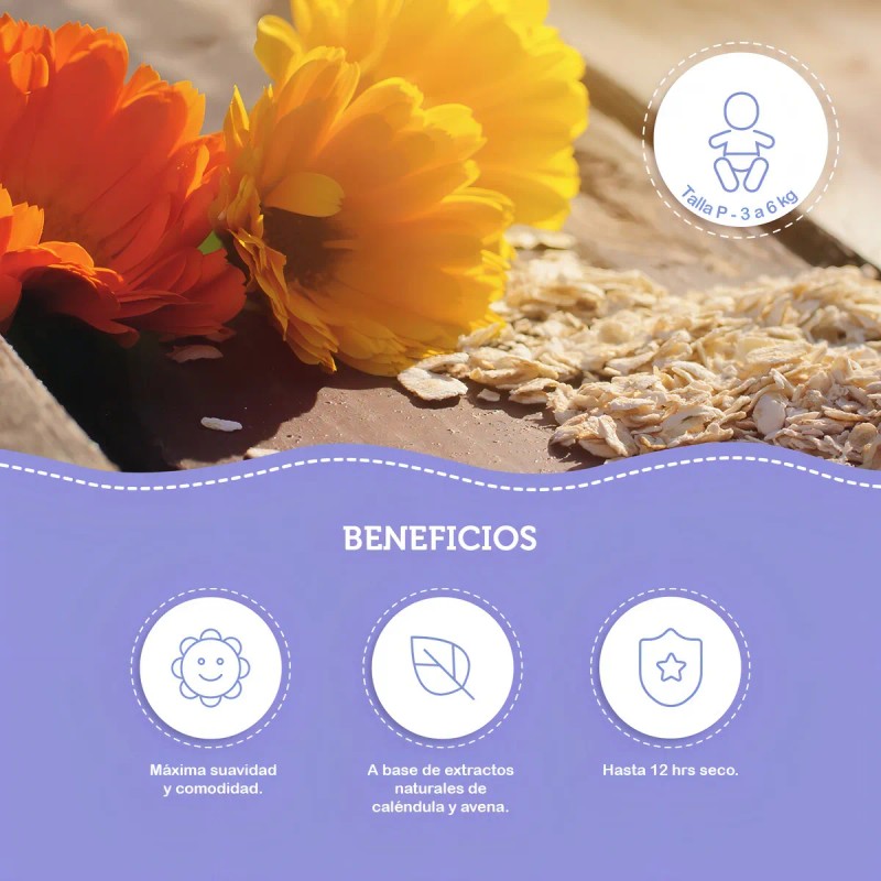 Pañales Talla 1 Recién Nacido 40 Pzas Sensitive Bbtips