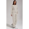 YETOWA Women’s 2-Piece Oversized Sweatshirt and Jogger Sweatpants Tracksuit Set