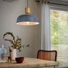 Darkaway Pendant Light Fixtures Ceiling Hanging with Hammered Metal Shade,