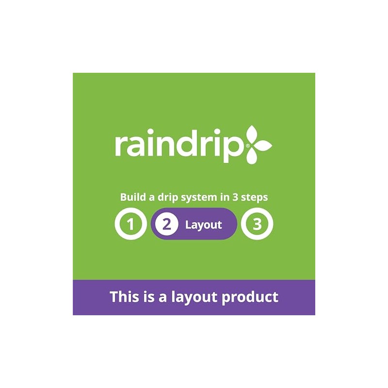 Raindrip R283DT 1/4-Inch Drip-A-Long® Dripline with 1/2 GPH Non-Pressure Compensating