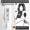 WALLFID Magnetic Remote Control Holders with Spring Ropes - Safely