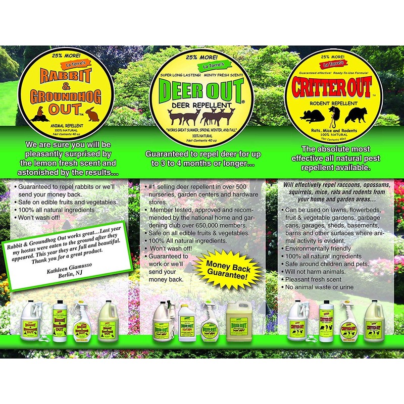 DEER OUT® 1 Gallon Ready-to-Use Refill - Deer Repellent.