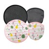 Portable Fan Blackout Outing Pattern Foldable Fan Summer 2 Fans, Black 2EA / 휴대용 부채 암막 나들이 패턴 접이식 부채 여름 2개 선풍기, 블랙 2EA