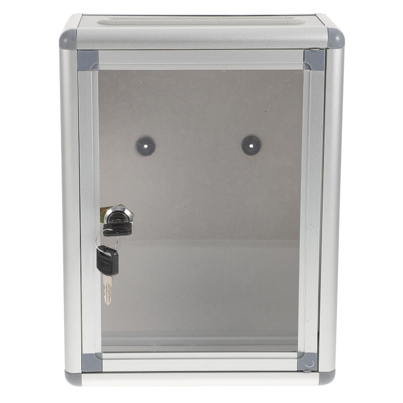 Operitacx Mailbox Outdoor Box Small Container Stainless Steel Container Office