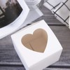 ONE MORE 3"Mini Single Favor White Cupcake Boxes with Heart