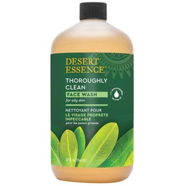 Desert Essence Tea Tree Face Wash, £32 - Facial cleanser with natural oils for daily use Castile formula gentle on sensitive and oily skin Vegan and cruelty-free Unscented / 데저트 에센스 티트리 페이스 워시 32파운드 - 데일리 사용을 위한 천연 오일이 함유된 페이셜 클렌저 민감하고 지성 피부를 순한 카스티야 포뮬러 비건 및 동물 실험을 하지 않음 Unscented