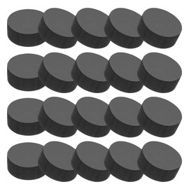 PATIKIL Rubber Solid Discs Washers, 20 Pcs 20mm OD x 6mm Thick Rubber Round Gasket Pad Bushings Spacer Washer for DIY Gasket Craft, Black