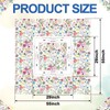 Moukeren Mahjong Tablecloth Chinoiserie Mahjong Mats Floral Card Table Cloth