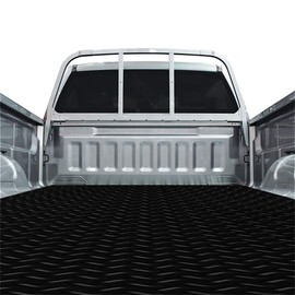 Resilia Truck Bed Mat Liner – Universal Size, Durable Heavy-Duty All-Weather Protection for Your Truck, Cargo Van, or SUV, Pickup Accessories, Trim to Fit, Black, Thick 4 Foot x 8 Foot