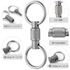 TIMULTI Titanium Keychain, Detachable Quick Release Carabiner, Key Chain, Includes