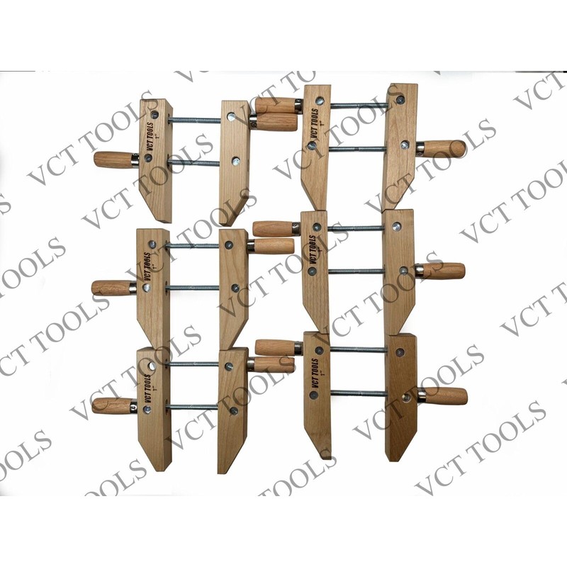 VCT 7" Inch Wooden Handscrew Clamp Hand Screw Clamps for