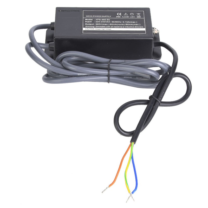 XPS-990-80 Neon Light Electronic Transformer Neon Sign Power Supply 0.9KV