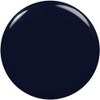 essie gel couture nail polish, caviar bar, navy blue nail