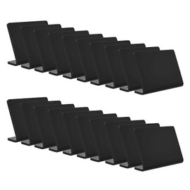 20 Pack Acrylic Mini Chalkboard Sign for Food, AITEE Black Mini Tabletop Chalkboard Signs, Small Buffet Chalkboards Signs for Bakery, Birthday Parties, Message Board Signs, Buffet, Weddings and Retail