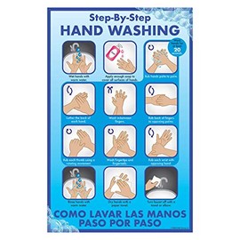 DayMark Safety Systems - IT119531 Hand Washing Steps Laminated Poster 11" x 17"