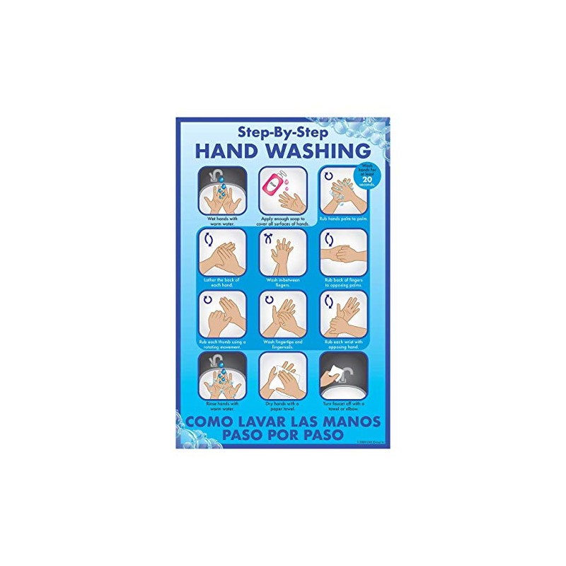 DayMark Safety Systems - IT119531 Hand Washing Steps Laminated Poster