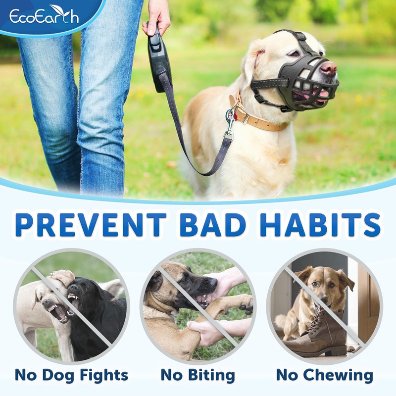 EcoEarth - Dog Muzzle - for Extra Large Sized Dogs