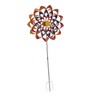 Outdoor 3D Windmill Colourful Exquisite Metal Wind Spinner with Ground
