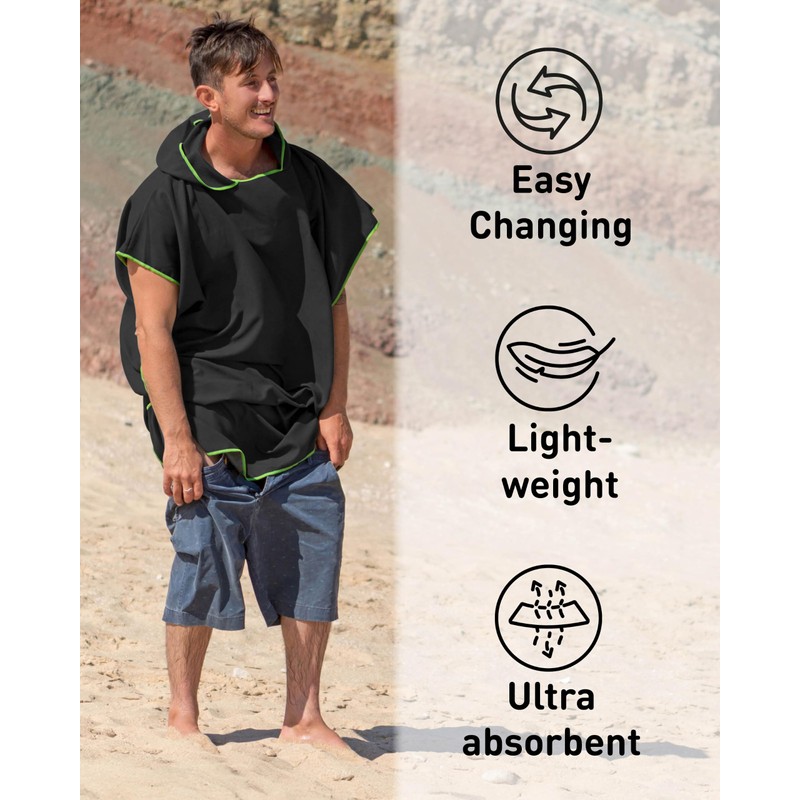 Fit-Flip Changing Robe - Microfibre Swim and Surf Poncho