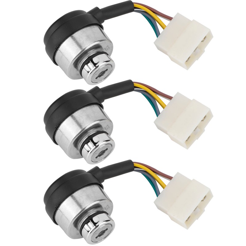 3Set 6 Wire Ignition Switch with Key for 188F/GX390/190F/GX420 Gasoline
