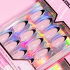 L.A. Girl Luxe Shine Nail Fave Nail Tips, Black French