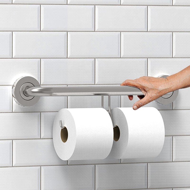 AquaChase Bath, Shower and Toilet Safety Grab Bar for Seniors