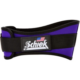 Schiek Unisex Sports Belt, Comfortable Adjustable, Back Width 15 cm, Unisex, Purple, XS
