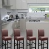 HFCNMY Bar Stool Covers,4 Pack Stretch Waterproof PU Bar Stool