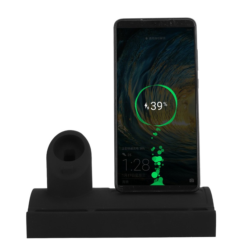 Mobile Phone Charging Base Silicone Stand Holder Bracket for iWatch5/iPhone11