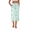 Kabento 2 Pack Womens Pajama Pants Capri Sleep Lounge Pants