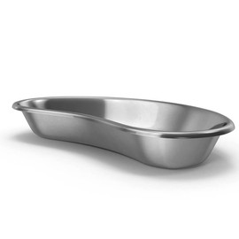 Kidney Tray Stainless Steel SS 304 X-Large Size 12 Inch, 1200 ml Kidney Shaped Emesis Basin Surgical Tray (40 oz)