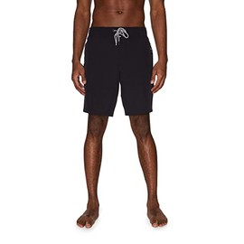 Spyder Men's Standard Quick Dry Board Short Lightweight Stretch Zip Logo 9" Swim Trunk, Jet Black, Small