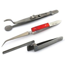 3 Pieces Soldering Jewelers Tools Kit Jewelry Making Supplies Repairing Ring Holder Head Shank Pad Cross Locking Tweezers