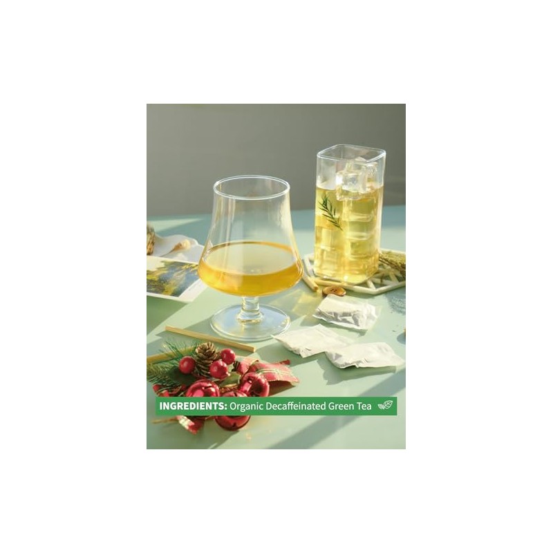 Hyntmyt Organic Decaffeinated Green Tea Bags - 120 Count