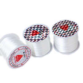 Kyozudou Crystal Line Operon Rubber White Approx. 50-60m/0.8mm (1 piece)