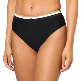 BOSS Women's Iconic High Waisted Brazilian Cut Swim Bottoms