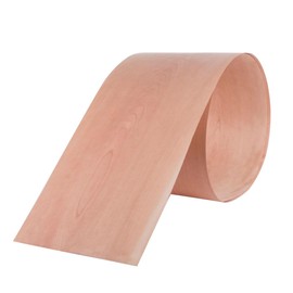 Natural Cherry Thin Wood Veneer - Wavy Grain, 6" Width - Ideal for Furniture, Speaker Renovation, and Guitar Decoration - Decorative Veneer Sheet, 6" x 98"