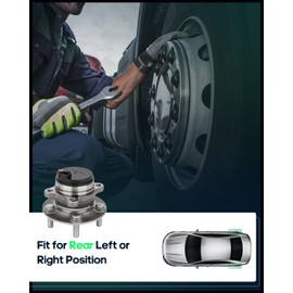 SCITOO Wheel Bearing and Hub Replaces 512519 Rear fit for Mazda 6 2014-2018, for Mazda CX-5 2013-2020 Wheel Hub Assembly 5 Lugs W/ABS [1pc]