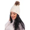 HEYO HCD005 Women's Hat with Faux Fur Bobble Hat Winter