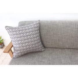 DDintex FLORET LONDON Cushion Cover Mouberina Gray 17.7 x 18.7 inches (45 x 45 cm) [With Liberty Print]