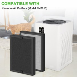KF250 Replacement Filter Compatible with Kenmore 1200e Series Air Purifier PM2010, 3-in-1 True HEPA Filter, 4 Pack