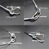 Bytiyar 1/8"(3mm) Wire Diam Galvanized Steel Cable Eyelets Ended Short