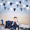 32Ft Navy Blue Grey White Bunting Banner Party Decorations Royal