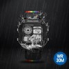 Digital Chronograph Watch Luminous Waterproof Multi Function Retro Style Square