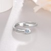 Just Breathe Ring 925 Sterling Silver Just Breathe Open Rings