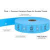 Tacticai 1000 Raffle Tickets, Drink, Blue (1 of 8 Colors),