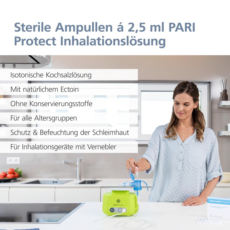 PARI Protect Isotonic Saline Inhalation Solution for Infants, Children and