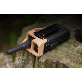 Baofeng UV-5R / BF-F9 - Flat Dark Earth Exoskeleton Cage - Textured Finish