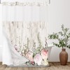 Tititex No Hooks Snap in Liner Pink Roses with Rustic