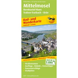 Mittelmosel, Bernkastel-Kues - Traben-Trarbach - Kröv: Rad- und Wanderkarte mit Ausflugszielen, Einkehr- & Freizeittipps und Stadtplänen, wetterfest, ... 1:25000 (Rad- und Wanderkarte: RuWK)